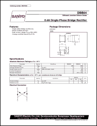 datasheet for DBB04 by SANYO Electric Co., Ltd.