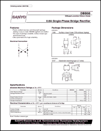 datasheet for DBB08 by SANYO Electric Co., Ltd.