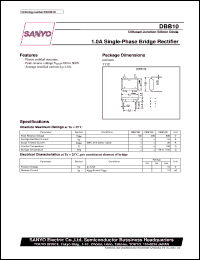 datasheet for DBB10 by SANYO Electric Co., Ltd.