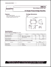 datasheet for DBC10 by SANYO Electric Co., Ltd.