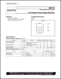 datasheet for DBF10 by SANYO Electric Co., Ltd.