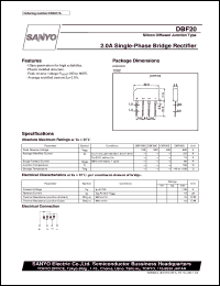 datasheet for DBF20 by SANYO Electric Co., Ltd.