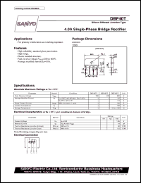 datasheet for DBF40T by SANYO Electric Co., Ltd.