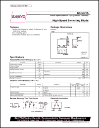 datasheet for DCB015 by SANYO Electric Co., Ltd.