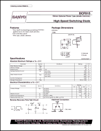 datasheet for DCF015 by SANYO Electric Co., Ltd.