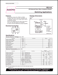 datasheet for FC114 by SANYO Electric Co., Ltd.