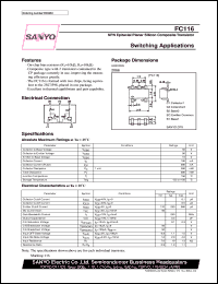 datasheet for FC116 by SANYO Electric Co., Ltd.