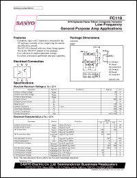 datasheet for FC118 by SANYO Electric Co., Ltd.