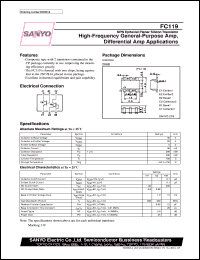 datasheet for FC119 by SANYO Electric Co., Ltd.