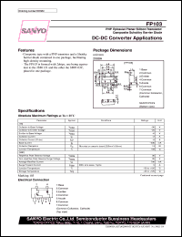 datasheet for FP103 by SANYO Electric Co., Ltd.