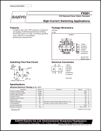 datasheet for FX501 by SANYO Electric Co., Ltd.
