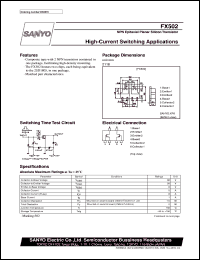 datasheet for FX502 by SANYO Electric Co., Ltd.