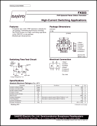 datasheet for FX503 by SANYO Electric Co., Ltd.