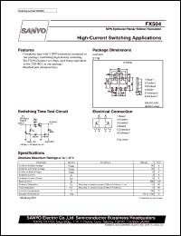 datasheet for FX504 by SANYO Electric Co., Ltd.