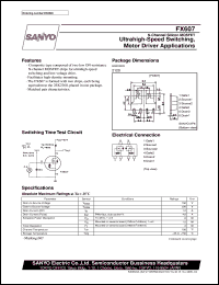 datasheet for F607 by SANYO Electric Co., Ltd.