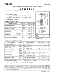 datasheet for 2SA1356 by Toshiba