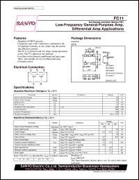 datasheet for FC11 by SANYO Electric Co., Ltd.