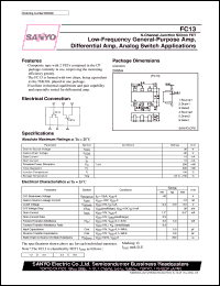 datasheet for FC13 by SANYO Electric Co., Ltd.