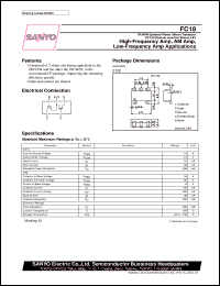 datasheet for FC18 by SANYO Electric Co., Ltd.