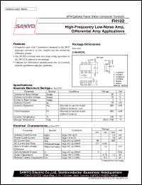 datasheet for FH102 by SANYO Electric Co., Ltd.