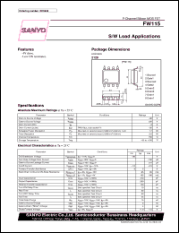 datasheet for FW115 by SANYO Electric Co., Ltd.