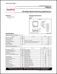 datasheet for FW214 by SANYO Electric Co., Ltd.