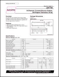 datasheet for LB1740 by SANYO Electric Co., Ltd.