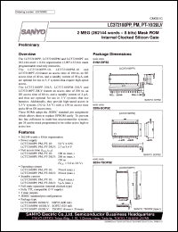 datasheet for LC372100PP-10LV by SANYO Electric Co., Ltd.