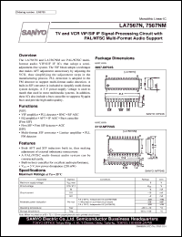 datasheet for LA7567N by SANYO Electric Co., Ltd.