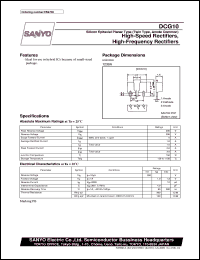 datasheet for DCG10 by SANYO Electric Co., Ltd.