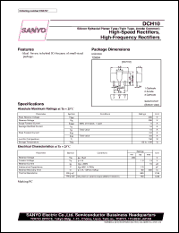 datasheet for DCH10 by SANYO Electric Co., Ltd.