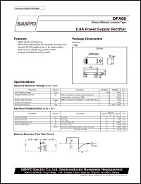 datasheet for DFA08 by SANYO Electric Co., Ltd.