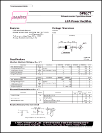 datasheet for DFB20T by SANYO Electric Co., Ltd.