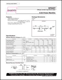 datasheet for DFD05T by SANYO Electric Co., Ltd.