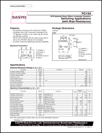 datasheet for FC134 by SANYO Electric Co., Ltd.