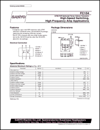 datasheet for FC154 by SANYO Electric Co., Ltd.