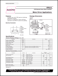 datasheet for FP213 by SANYO Electric Co., Ltd.