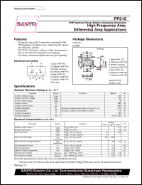 datasheet for FP215 by SANYO Electric Co., Ltd.