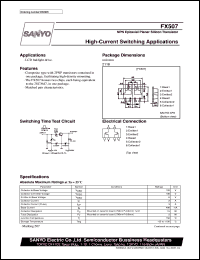 datasheet for FX507 by SANYO Electric Co., Ltd.