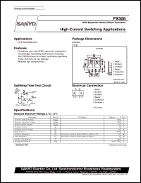 datasheet for FX508 by SANYO Electric Co., Ltd.