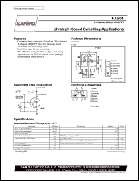 datasheet for FX601 by SANYO Electric Co., Ltd.