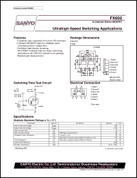 datasheet for FX602 by SANYO Electric Co., Ltd.