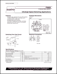 datasheet for FX603 by SANYO Electric Co., Ltd.