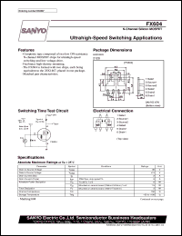 datasheet for FX604 by SANYO Electric Co., Ltd.