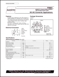 datasheet for FX851 by SANYO Electric Co., Ltd.