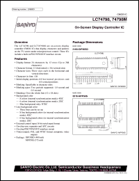 datasheet for LC74798 by SANYO Electric Co., Ltd.