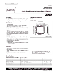 datasheet for LC75396NE by SANYO Electric Co., Ltd.