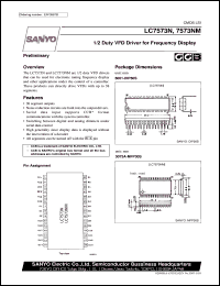 datasheet for LC7573N by SANYO Electric Co., Ltd.