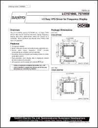 datasheet for LC7574NE by SANYO Electric Co., Ltd.