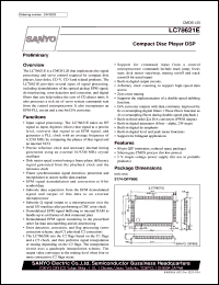 datasheet for LC78621E by SANYO Electric Co., Ltd.